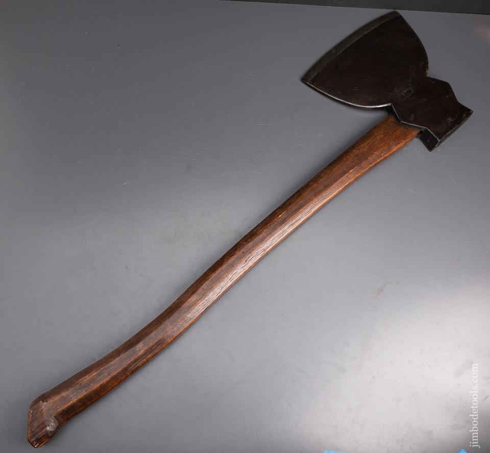 Awesome W. BEATTY Double Bevel Broad Axe Hewing Axe - 95521