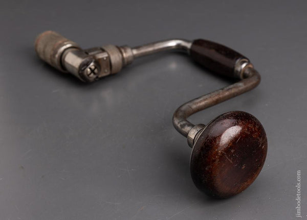 Fine 10 inch STANLEY No. 923 Bit Brace with Rosewood Handles - 95532