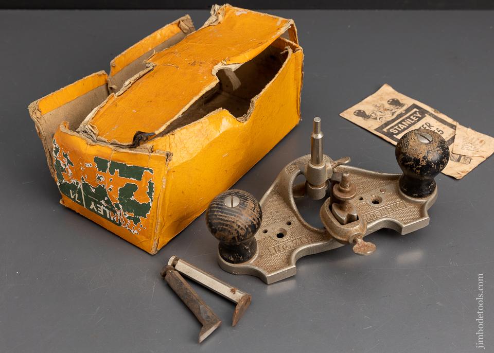 100% Complete STANLEY No. 71 Router Plane with Original Box - 95566