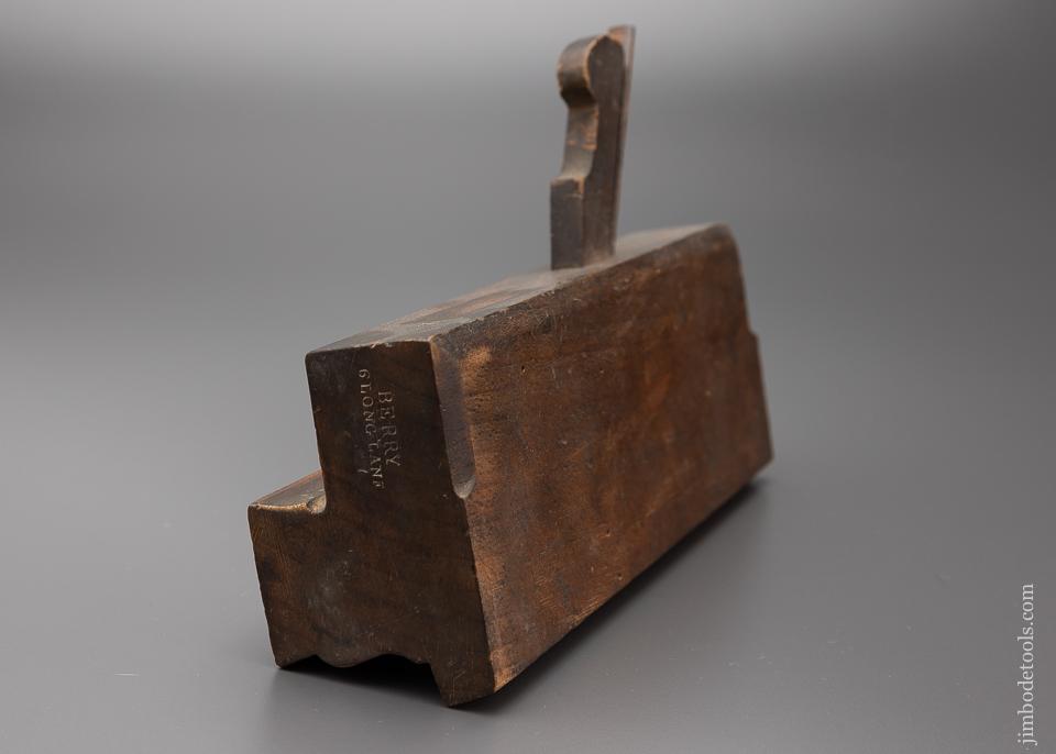 Good Fenced Ogee Moulding Plane by BERRY 1840-78 LONDON 2 1/2 inches wide  - 95588