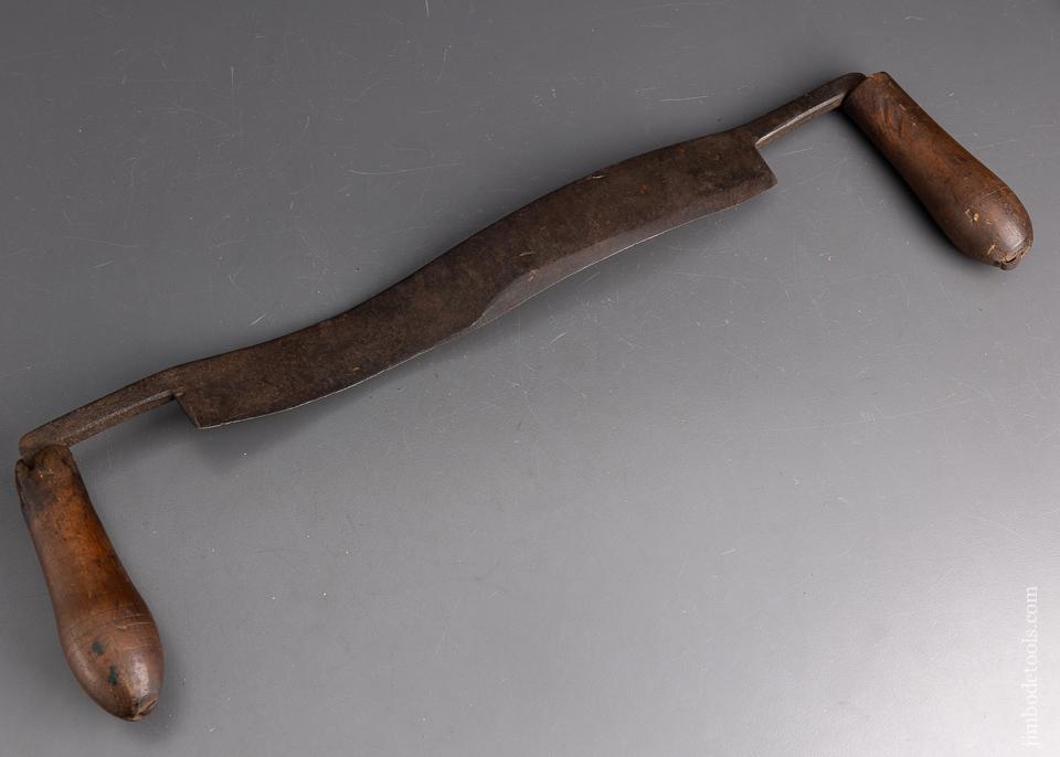 12 Inch Draw Knife with Inside and Out Side Carved Blade - 95963