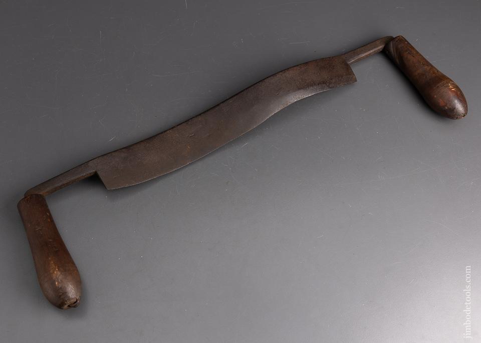 12 Inch Draw Knife with Inside and Out Side Carved Blade - 95963