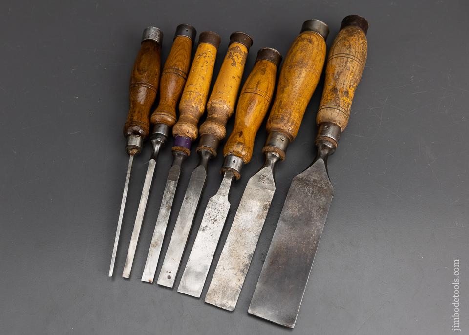 Sold at Auction: 7 Vintage Wood Chisels - includes makers such as, Hale  Bros. Sheffield England, Ward, etc.