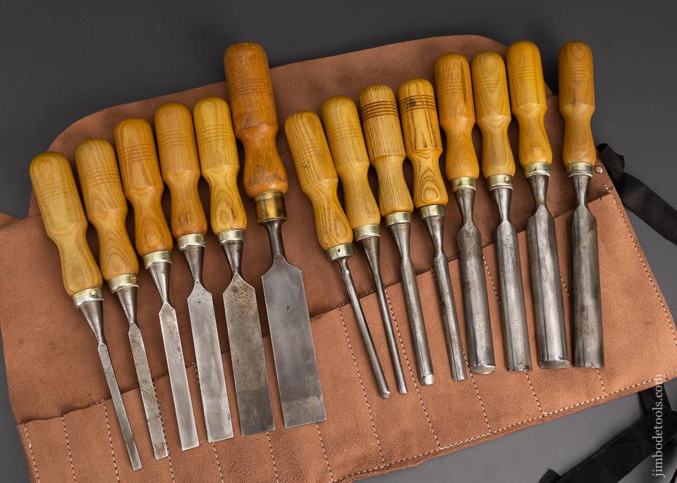 Wonderful 14 Piece Set of MARPLES Chisels and Gouges - 95640