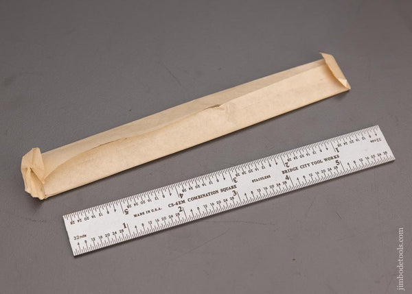 BRIDGE CITY TOOL WORKS CS-6EM Combination Square 6 Inch Rule English & Metric - 95643
