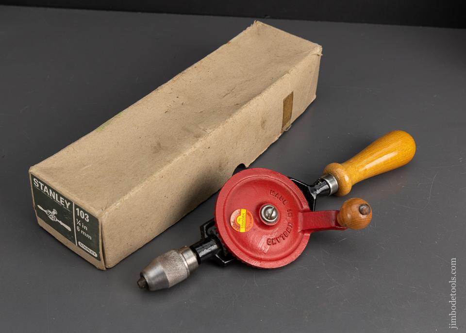 STANLEY No. 103 Hand drill Mint in Box - 95655