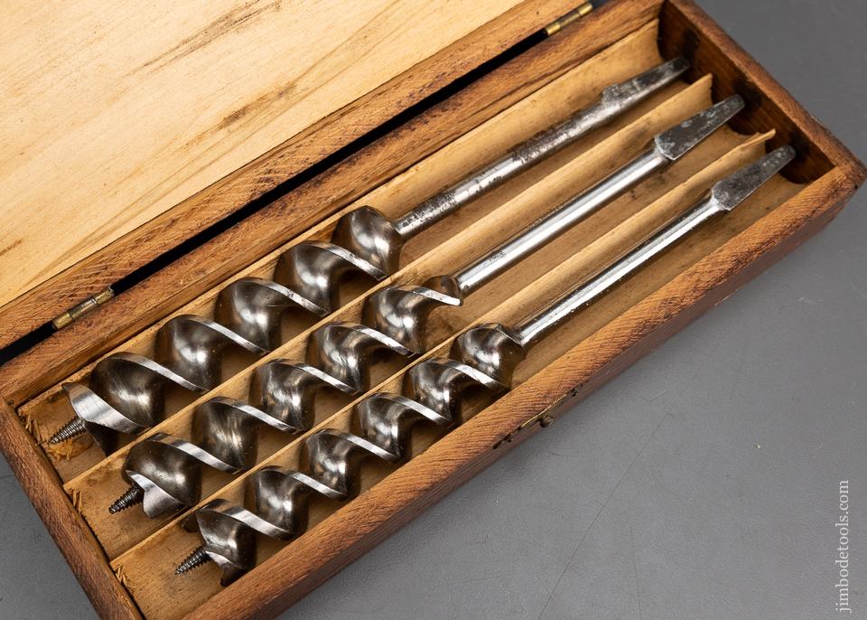 Complete Set of 13 RUSSELL JENNINGS Auger Bits in Original 3 Tiered Box - 95684