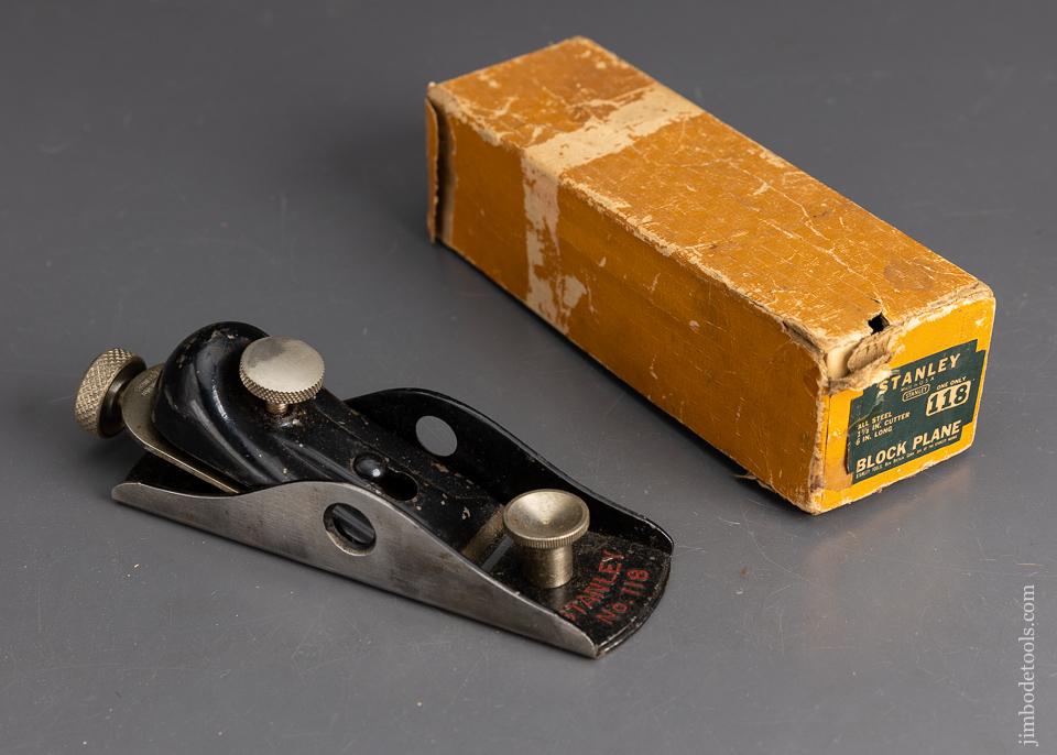 STANLEY No. 118 Low Angle Block Plane in Original Box - 95723
