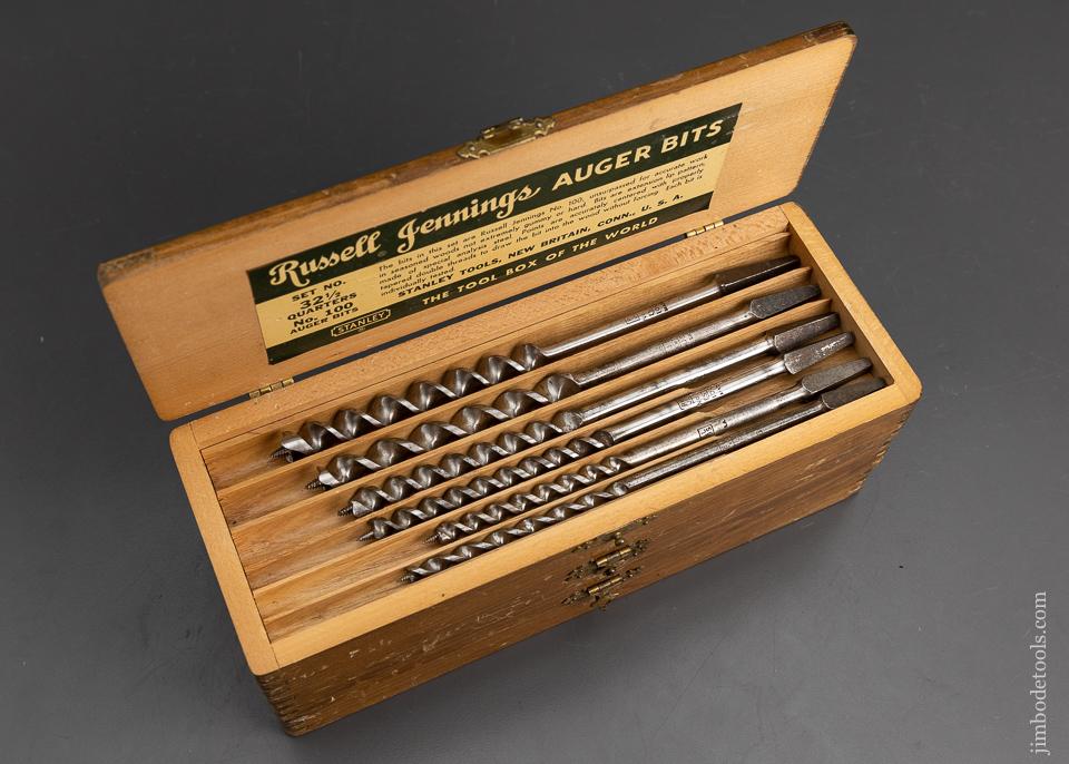 Complete Set of 13 RUSSELL JENNINGS Auger Bits in Original 3 Tiered Box - 95726