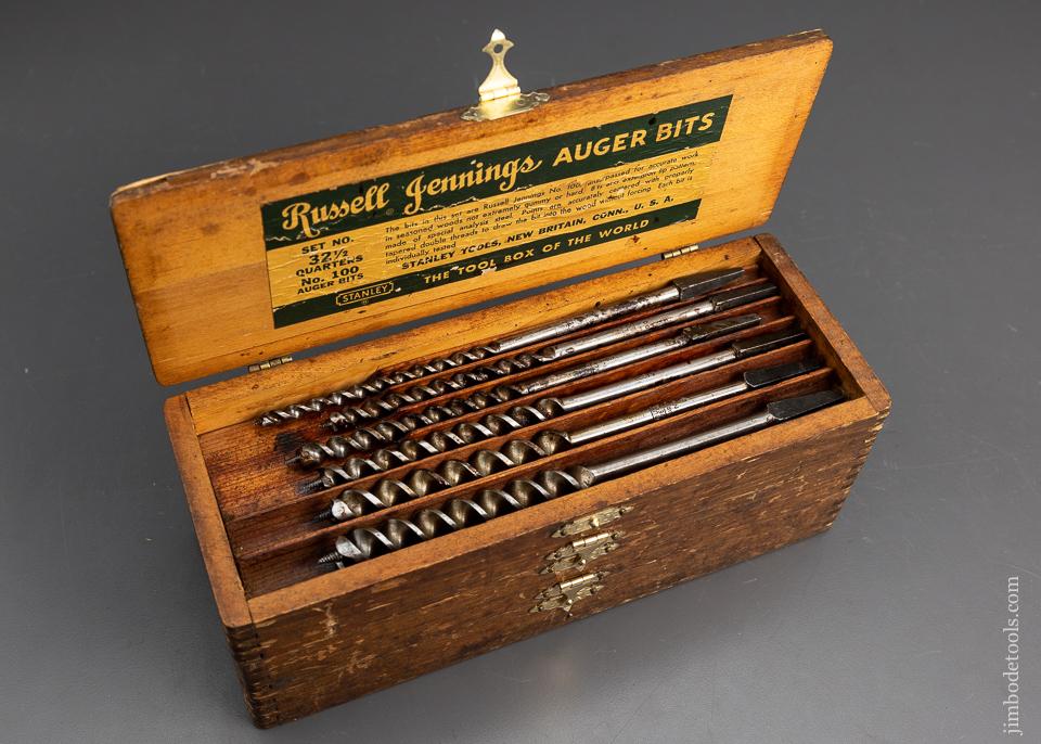 Complete Set of 13 RUSSELL JENNINGS Auger Bits in Original 3 Tiered Box - 95735