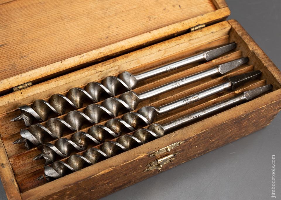 Complete Set of 13 RUSSELL JENNINGS Auger Bits in Original 3 Tiered Box - 95735