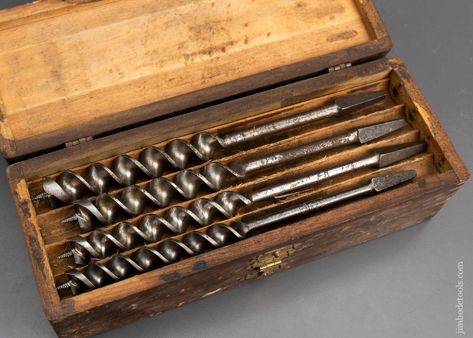 Complete Set of 13 RUSSELL JENNINGS Auger Bits in Original 3 Tiered Box - 95737