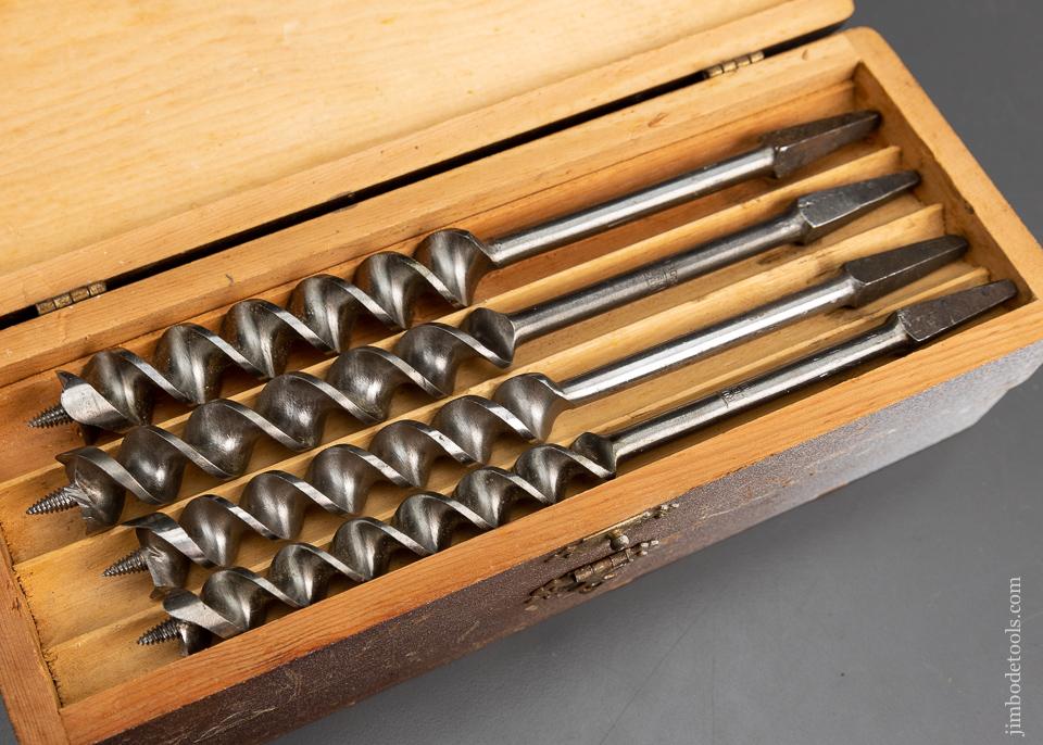 Complete Set of 13 RUSSELL JENNINGS Auger Bits in Original 3 Tiered Box - 95738