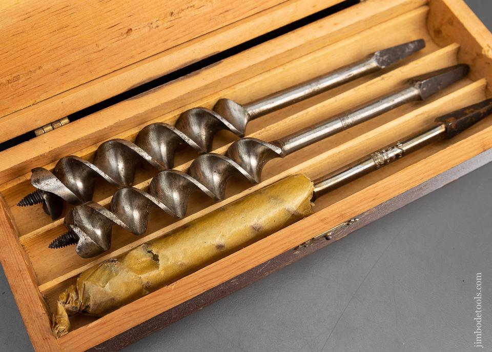 Complete Set of 13 RUSSELL JENNINGS Auger Bits in Original 3 Tiered Box - 95738