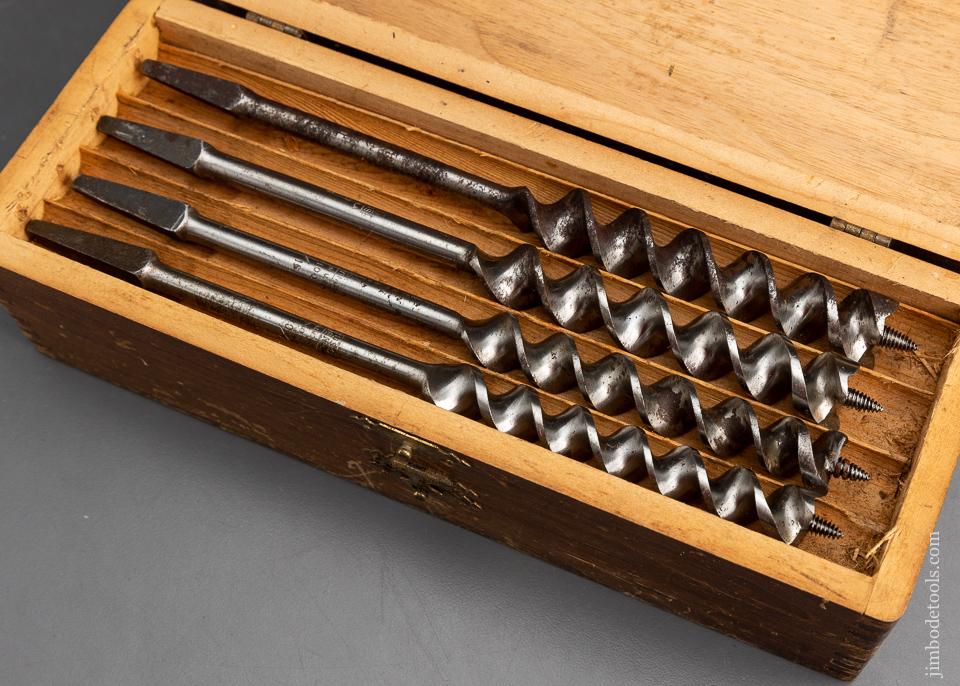 Complete Set of 13 RUSSELL JENNINGS Auger Bits in Original 3 Tiered Box - 95740