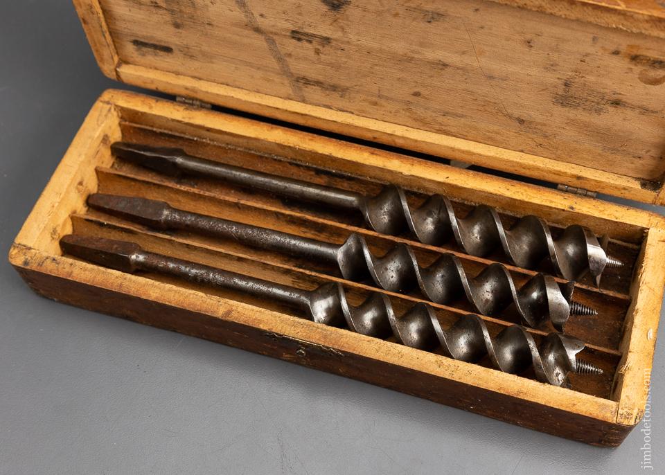 Complete Set of 13 RUSSELL JENNINGS Auger Bits in Original 3 Tiered Box - 95741