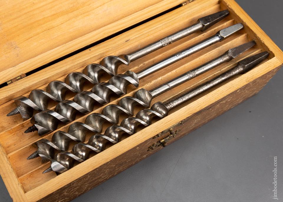 Complete Set of 13 RUSSELL JENNINGS Auger Bits in Original 3 Tiered Box - 95742