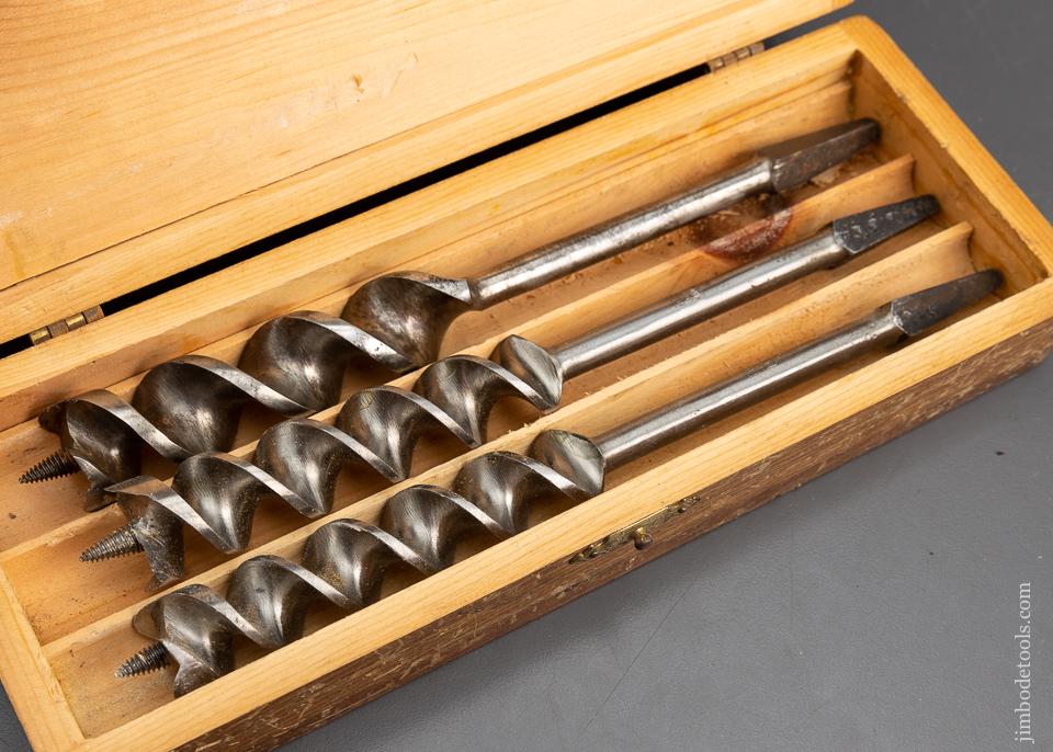 Complete Set of 13 RUSSELL JENNINGS Auger Bits in Original 3 Tiered Box - 95742