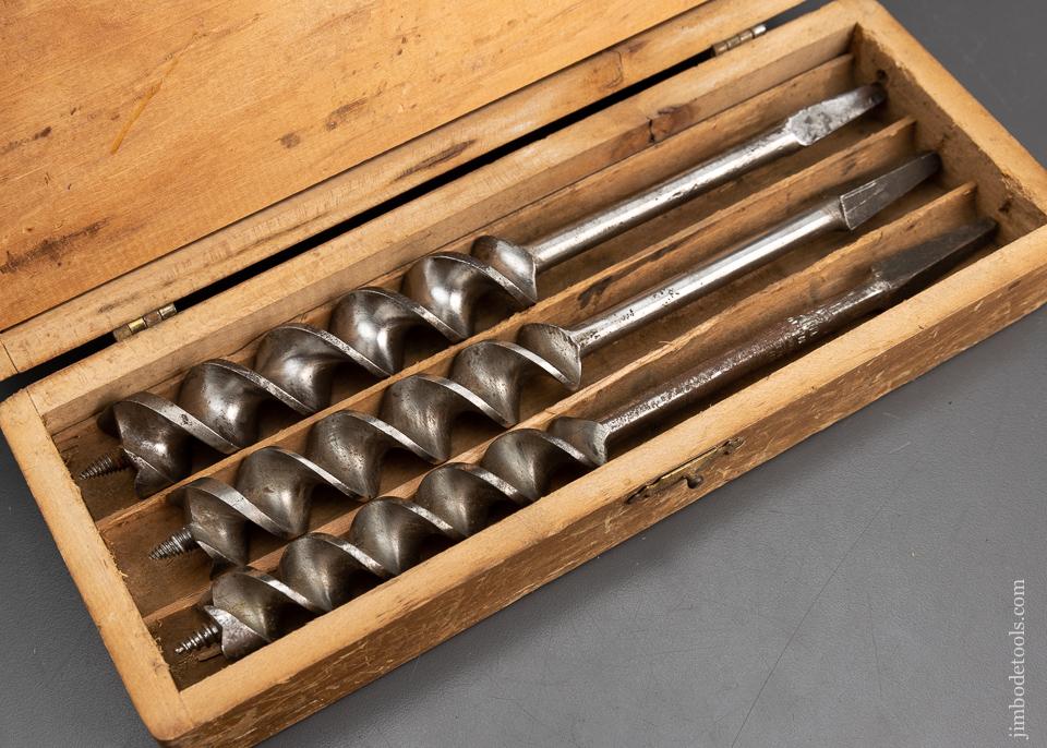 Complete Set of 13 RUSSELL JENNINGS Auger Bits in Original 3 Tiered Box - 95743