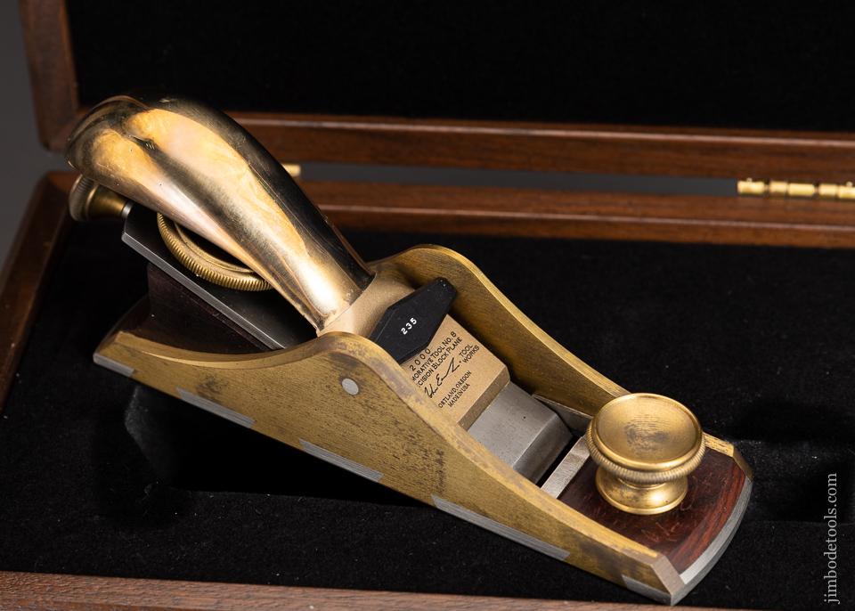 BRIDGE CITY TOOL WORKS NO. CT-8 Block Plane Near Mint in Walnut Presentation Box - 95766
