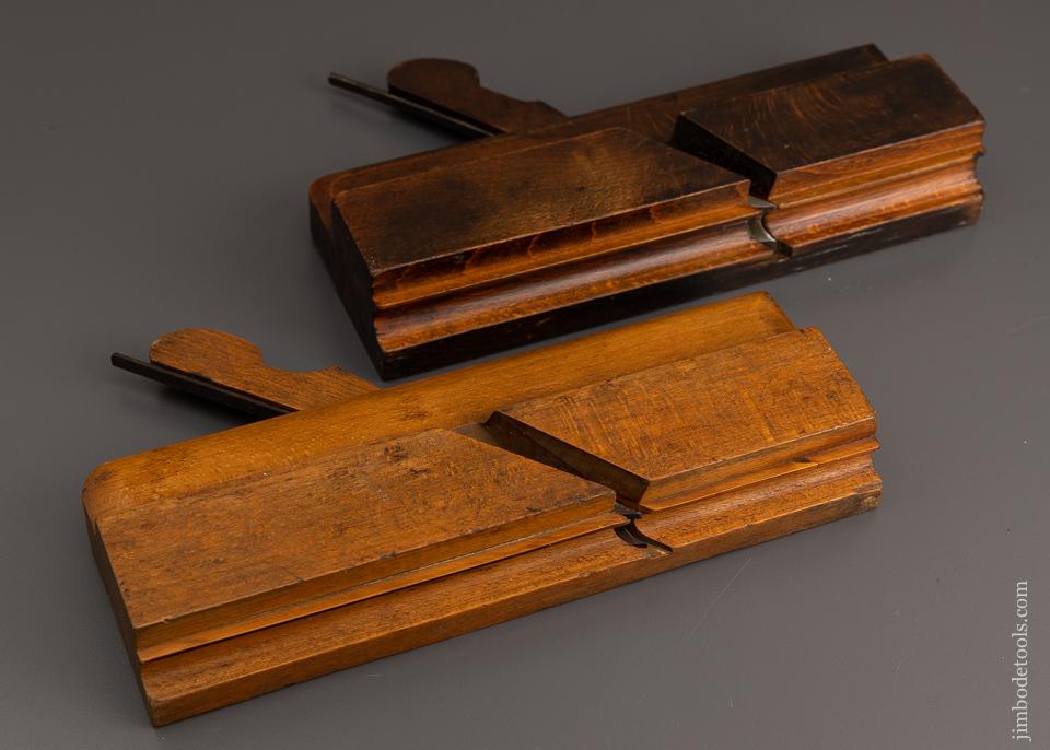  Fine Pair of Side Bead Moulding Planes 5/8 and 1/2 PRESTON & A. HOWLAND - 95788