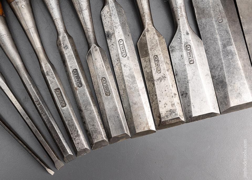Set of 11 STANLEY EVERLASTING Chisels - 95780