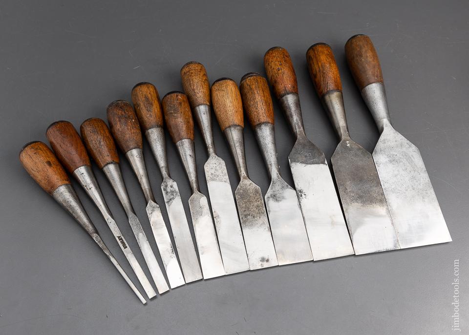 Set of 11 STANLEY EVERLASTING Chisels - 95780