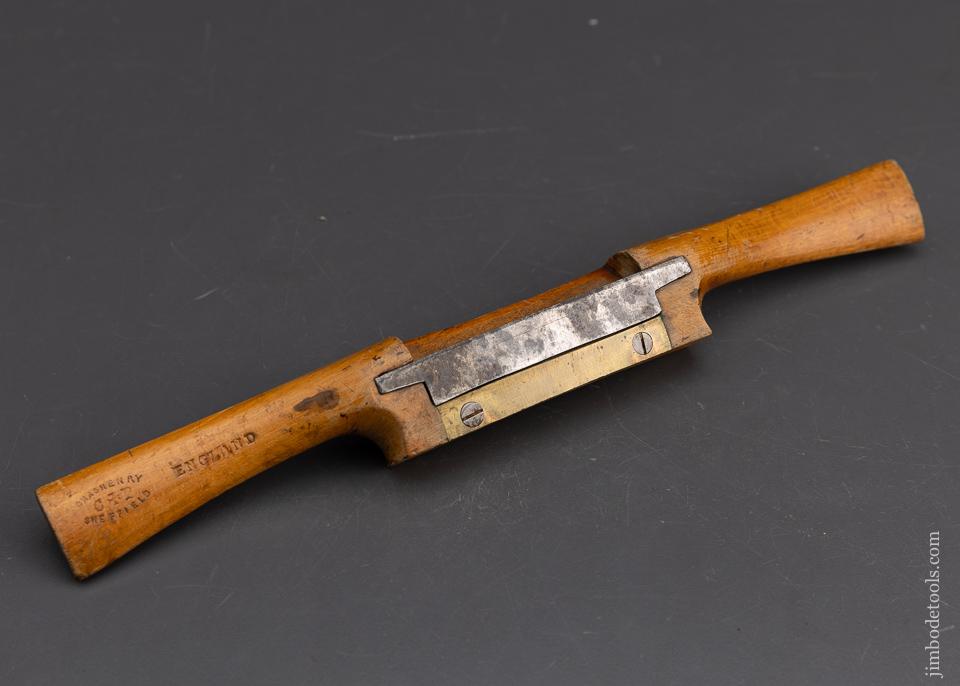 Exceptional 11 1/2 inch Beech Spokeshave CHAS HENRY SHEFFIELD - 95784