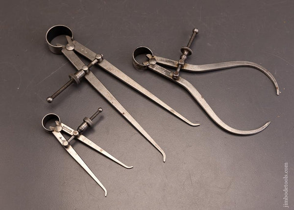 3 STARRETT Calipers 3 1/2 inch, 6 inch, 7 inch - 95799