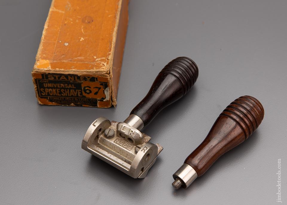 STANLEY No. 67 Spoke Shave Complete and Mint in Box - 95807