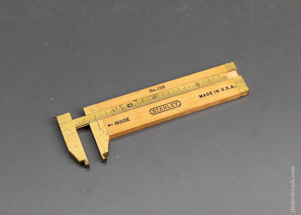 Dead Mint STANLEY No. 136 Caliper Rule - 95852