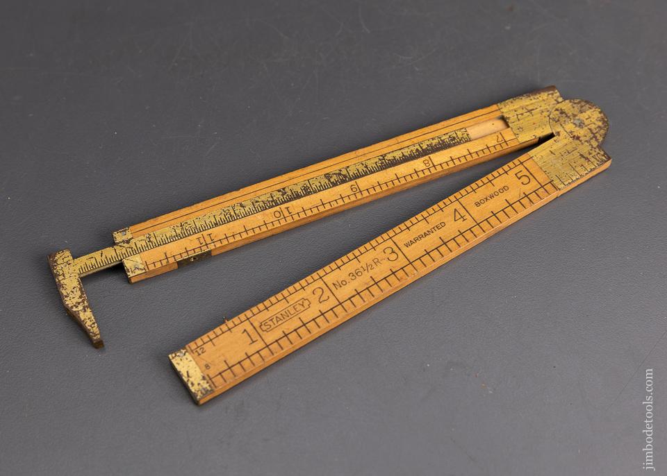 Fine STANLEY No. 36 1/2R Boxwood Caliper Rule - 95854