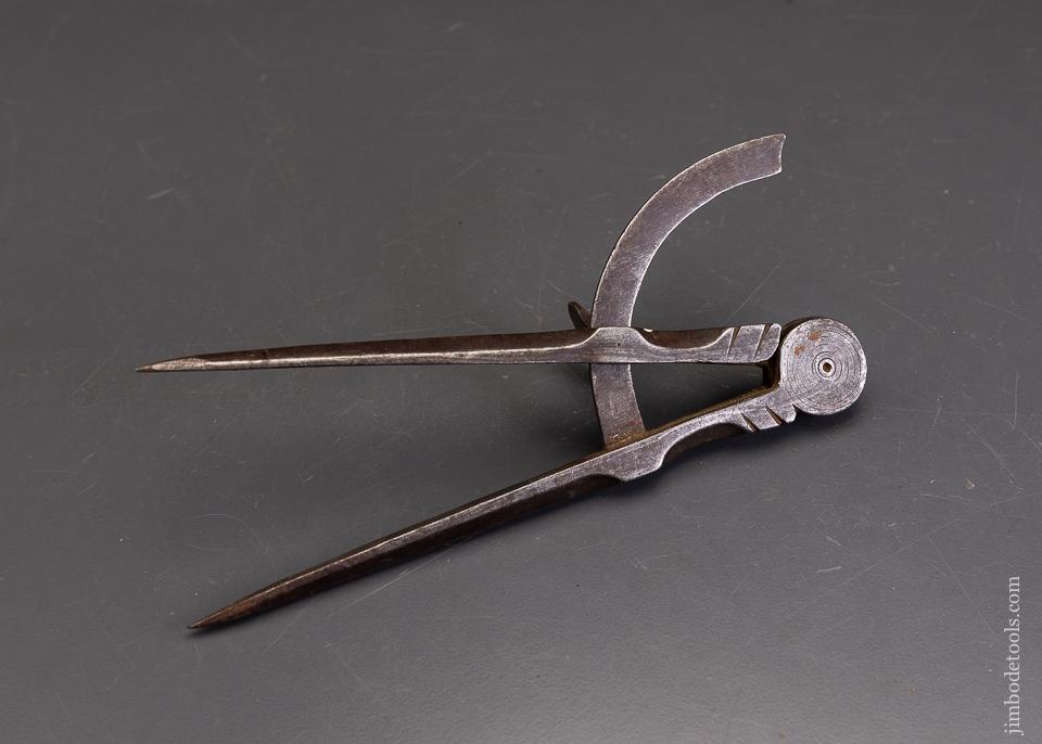 Early Hand-Forged 7 Inch Wing Dividers - 95858