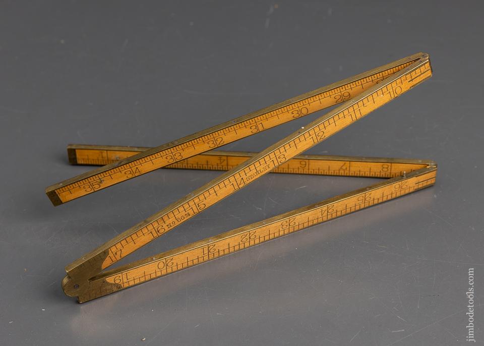 Fine STANLEY No. 66 3/4 Full Bound Boxwood Rule - 95860