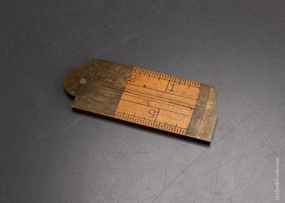 Rare and Fine STANLEY No. 13 1/2  Wide Body Caliper Rule Boxwood - 95883