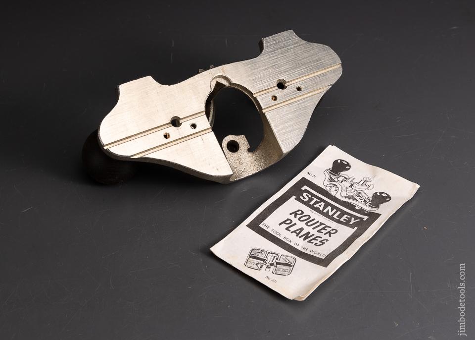 STANLEY No. 71 Router Plane Mint in Box - 95888