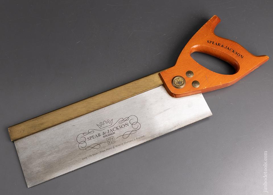 Near Mint SPEAR & JACKSON Brass Back Tenon Saw - 95909