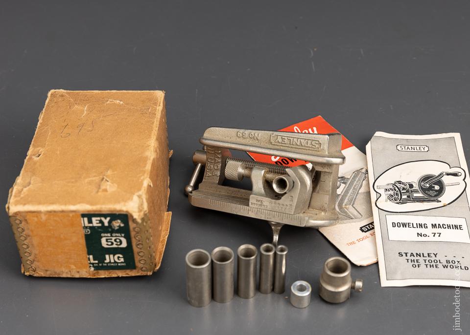 STANLEY No. 59 Dowel Jig 100% Complete Mint in Box - 95933