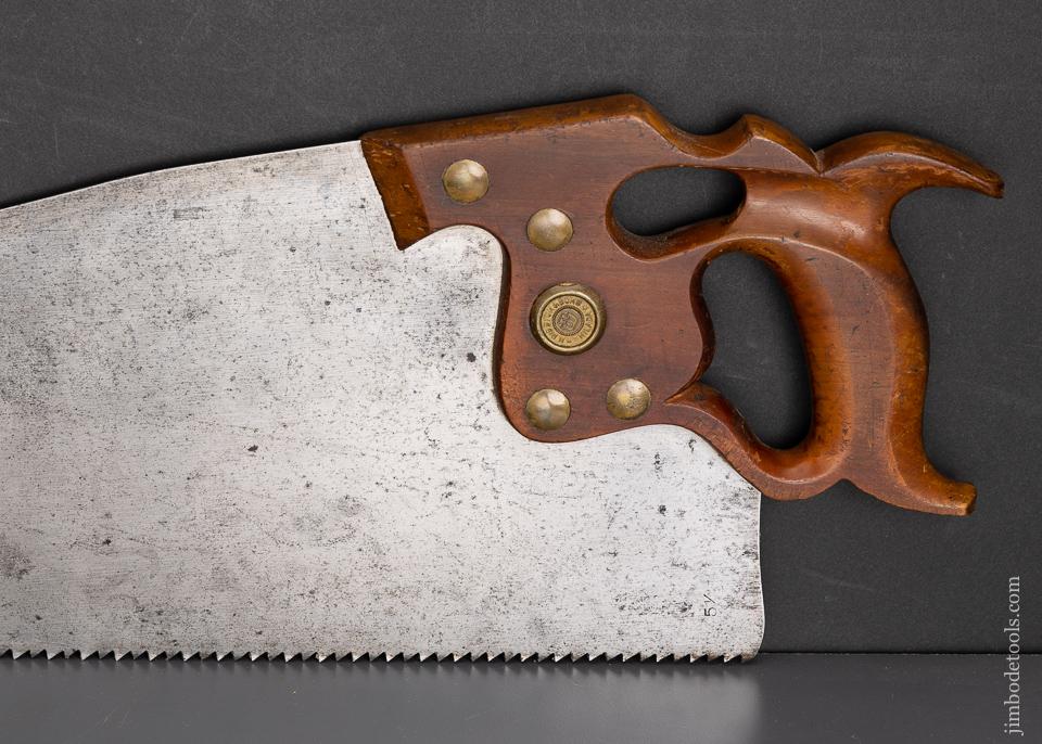 Really Fine DISSTON D-8 Thumbhole Rip Hand Saw - 95935