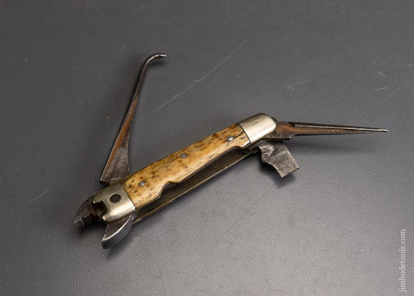 Rare J.G. LEWIS PAT. NOV 20, 1900 Folding Knife with Pliers by BARNETT TOOL CO NEWARK, N.J. - 95938