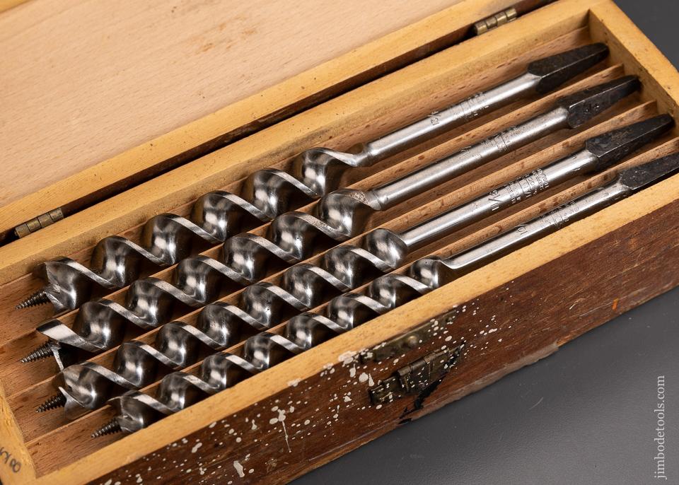 Complete Set of 13 STANLEY RUSSELL JENNINGS Auger Bits in Original Three Tiered Box Extra Fine - 95940