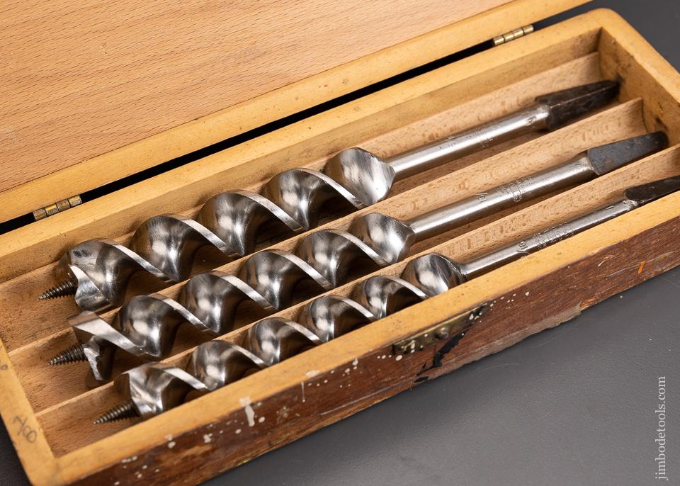 Complete Set of 13 STANLEY RUSSELL JENNINGS Auger Bits in Original Three Tiered Box Extra Fine - 95940