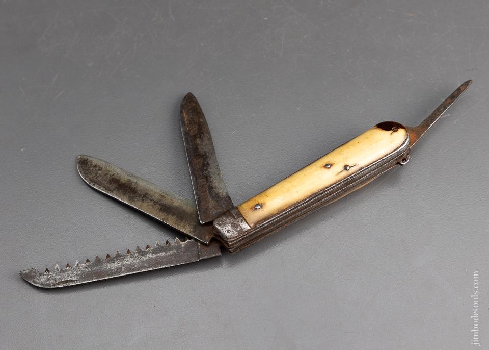 VERITABLE CHOTON Early Folding Knife with Saw - 95945