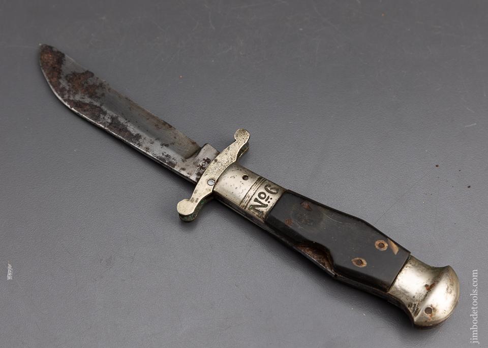 Big SHEFFIELD No. 6 Hunting Knife Folder with Buffalo Horn Scales - 95954