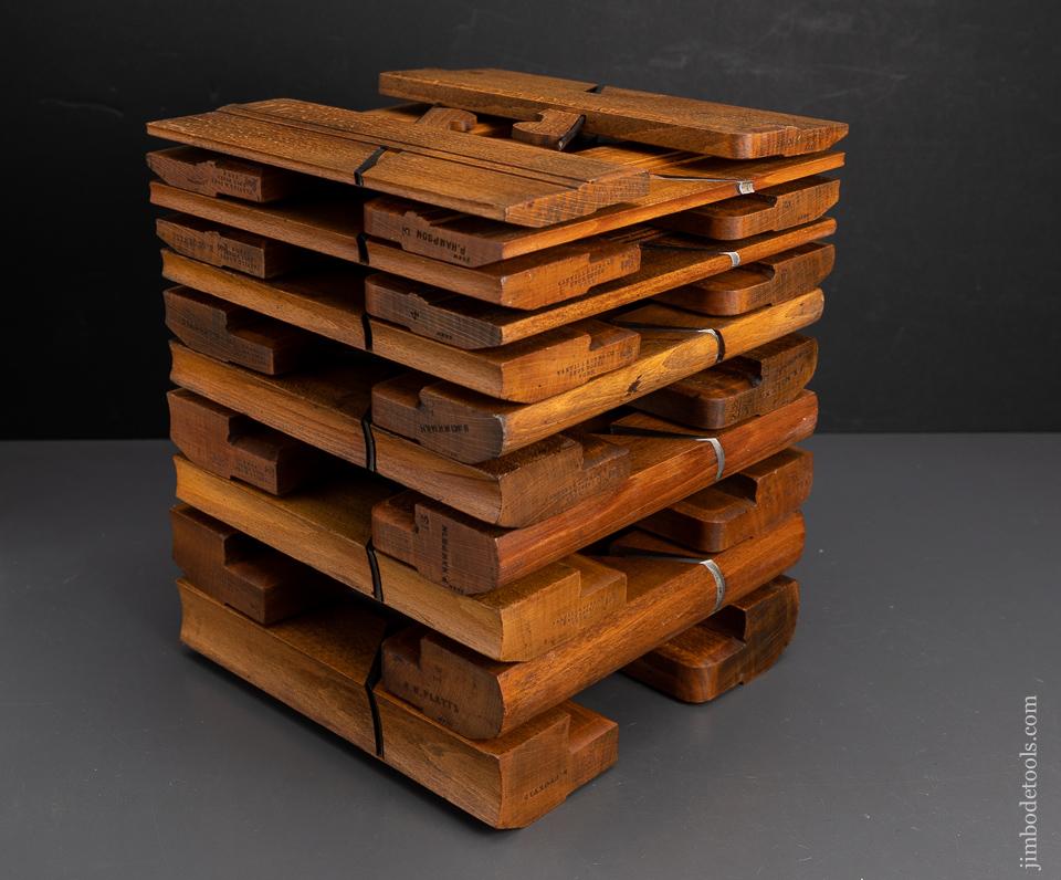 Extra Large Skewed Set of 22 Hollow & Round Planes by VARVILL - 95958