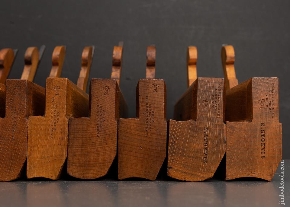 Extra Large Skewed Set of 22 Hollow & Round Planes by VARVILL - 95958