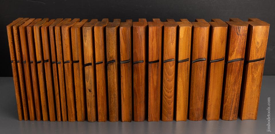 Extra Large Skewed Set of 22 Hollow & Round Planes by VARVILL - 95958