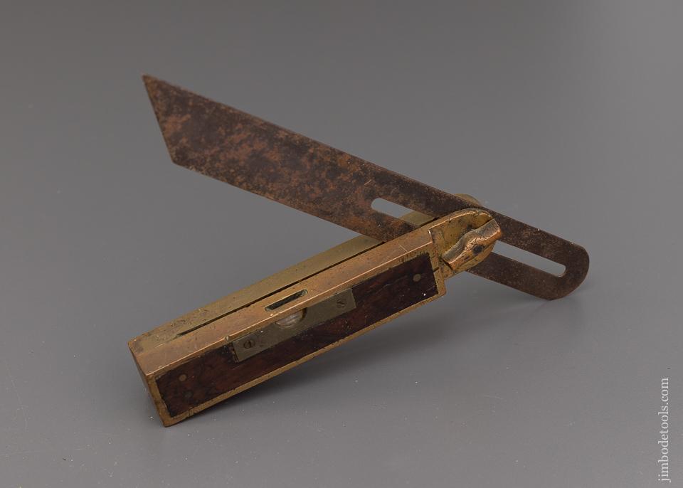 Awesome HOWARD’S PATENT Bevel with Level and Rosewood infill by STAR TOOL CO. - 95967