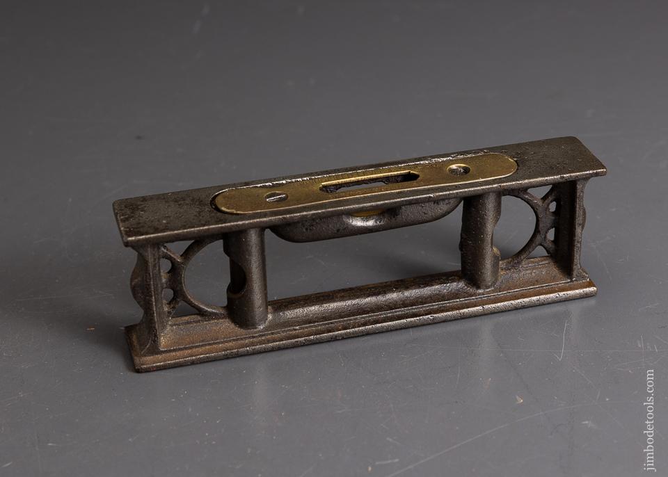 Very Rare SPRINGFIELD LEVEL & TOOL CO. Ornate 6 inch Iron Level - 95982