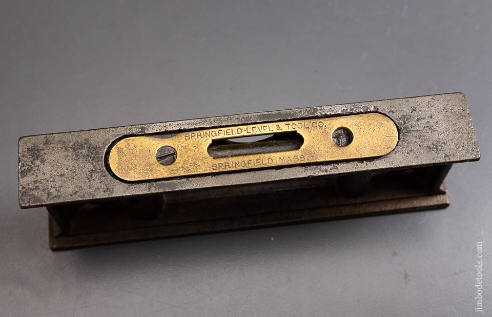 Very Rare SPRINGFIELD LEVEL & TOOL CO. Ornate 6 inch Iron Level - 95982